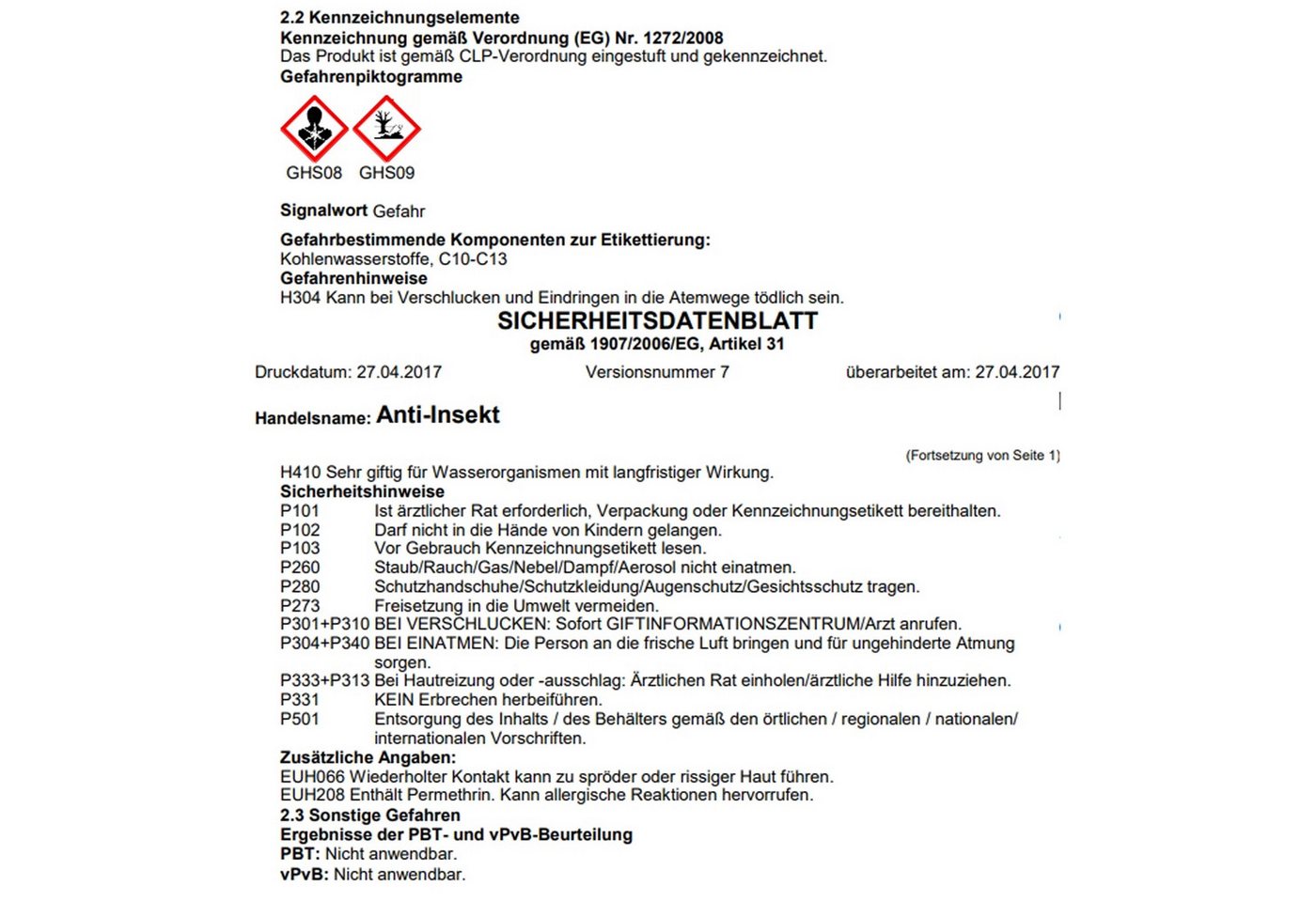 Remmers Holzlack Remmers Anti-Insekt, Bekämpfendes Insekten 5L – Bild 2 von 2