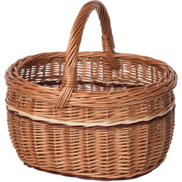 Holzwaren Wasmer Einkaufskorb Weidenkorb "Oval"
