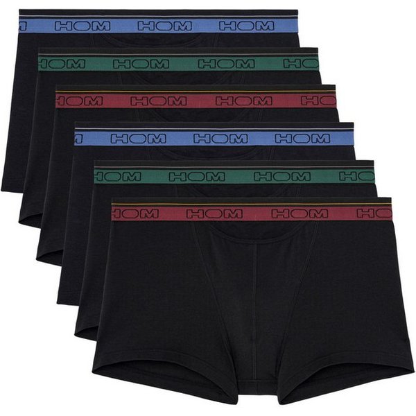 Hom Retro Boxer 6er Pack Tiago (Spar-Set, 6-St) Retro Short / Pant - Baumwolle - mit Eingriff - Atmungsaktiv