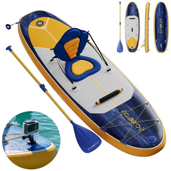 HOMALL Inflatable SUP-Board Stand-Up Paddle Board 330*78*15cm Tragkraft bis 130Kg, (2in1 Aufblasbares,Action-Cam-Halterung)