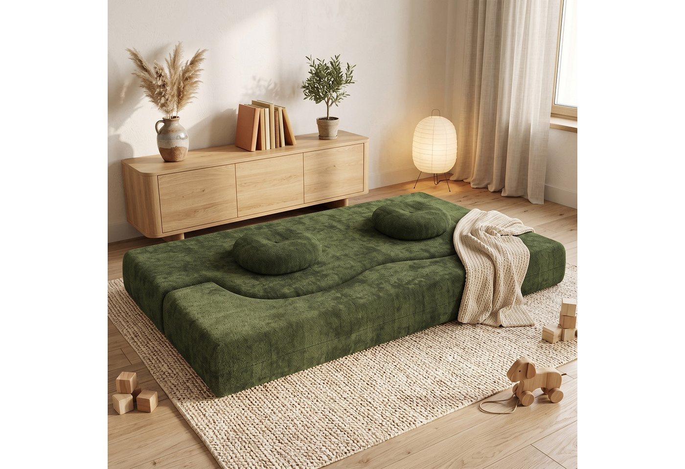 HOMALL Sofa Stilvolles Klappsofa, (Keine Montage erforderlich – ideal für Wohnzimmer, Lounge & Freizeitbereiche – zum Top-Preis) – Bild 3 von 5