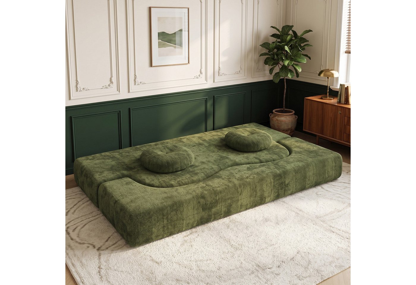 HOMALL Sofa Stilvolles Klappsofa, (Keine Montage erforderlich – ideal für Wohnzimmer, Lounge & Freizeitbereiche – zum Top-Preis) – Bild 4 von 5