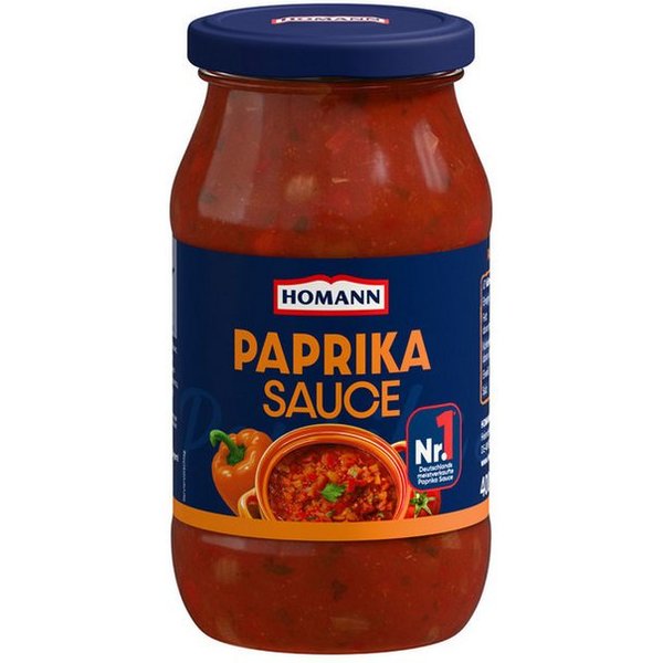 Homann Saucen, Homann Paprika Sauce würzig cremig und besonders vollmundig 400ml