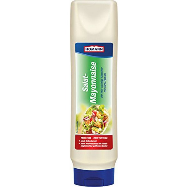 Homann Saucen, Homann Salat Mayonnaise fein wuerzig klassisch cremig lecker 875 ml