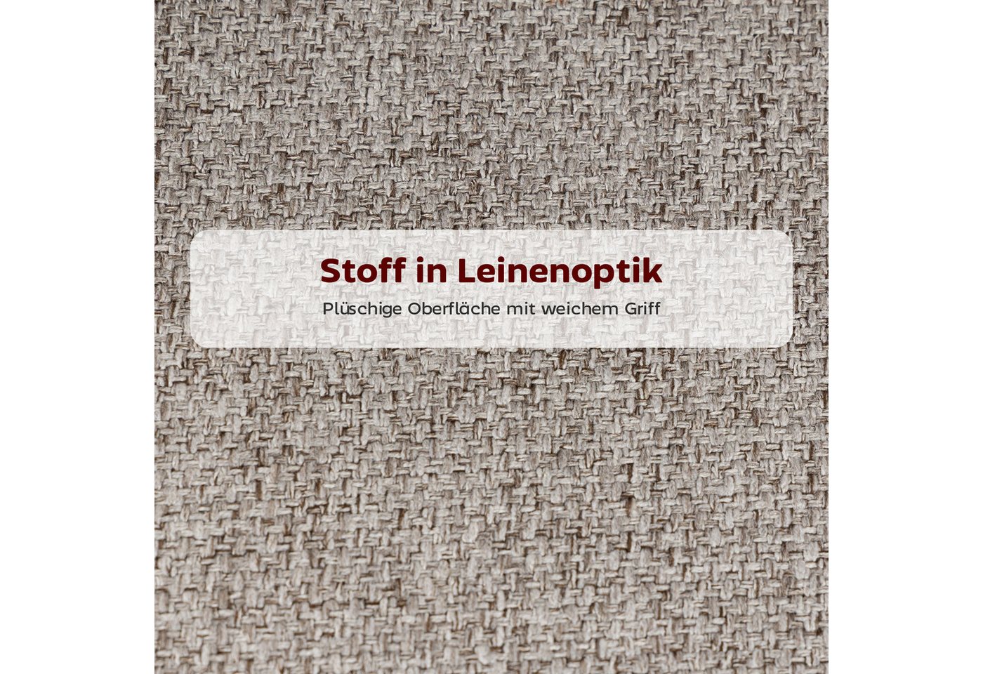 HOMCOM Barhocker Set mit Fußstütze, Lehne, Sitzhöhe 68 cm Loungesessel (Tresenhocker, 2 St., Barstuhl), für Küche, Wohnzimmer, Esszimmer Hellgrau – Bild 5 von 5