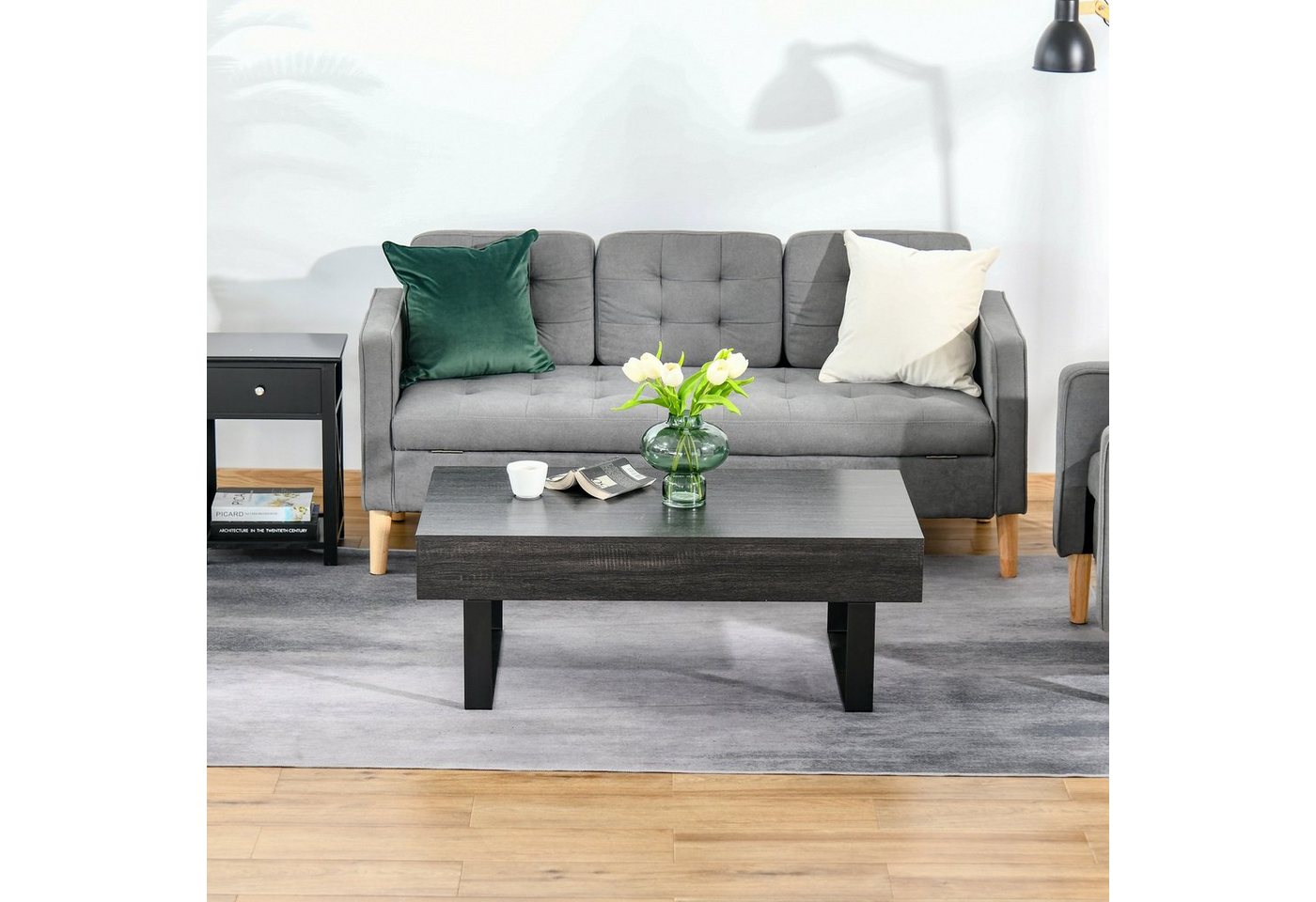 HOMCOM Couchtisch Couchtisch mit Schublade – Bild 3 von 5