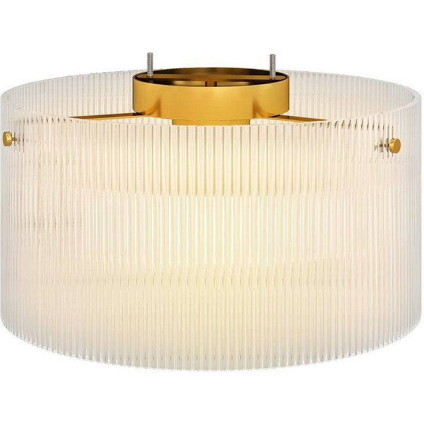 HOMCOM Deckenleuchte Deckenleuchte mit E27 Fassung, Ohne Leuchtmittel, für Schlafzimmer Wohnzimmer Ø32 x 16,5 cm, exkl.Glühbirne Transparent