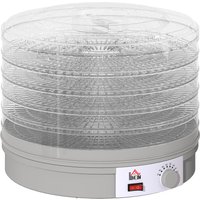HOMCOM Dörrautomat Dörrgerät, 245 W, 35-70°C Temperaturregler, 5 Einlegefächer, Dehydrator für Lebensmittel, Obst, Fleisch, Gemüse, Blumen, BPA frei Aosom
