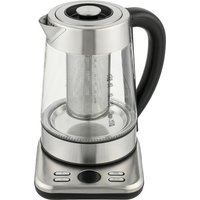 HOMCOM Elektrischer Wasserkocher, 1,7L Schnellkochender 2200W Wasserkocher mit UK Strix Thermostat, Teesieb, Warmhaltefunktion, Automatischer Abschaltung und Tr