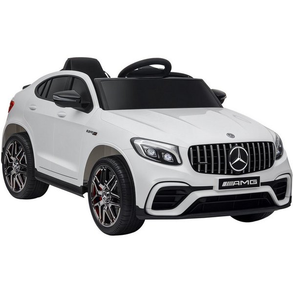 HOMCOM Elektro-Kinderauto Kinder 12V Kinderauto mit 2,4 G Fernbedienung, 2 Motor, Belastbarkeit 30 kg, (1-tlg), für Kinder, Weiß