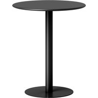 HOMCOM Esstisch, Runder Küchentisch für 2 Personen, Moderner Esszimmertisch für Wohnzimmer, Garten, Stahl, Ø60 x 72 cm, Schwarz Aosom