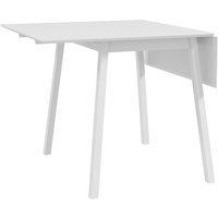 HOMCOM Esstisch klappbar, Küchentisch für 2-4 Personen, Klapptisch, Esszimmertisch aus Holz, für kleine Räume, 110 x 86 x 75 cm, Weiß Aosom