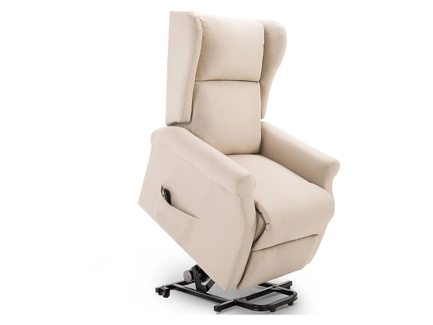HOMCOM Fernsehsessel mit Aufstehhilfe (Creme) – Bild 2 von 4