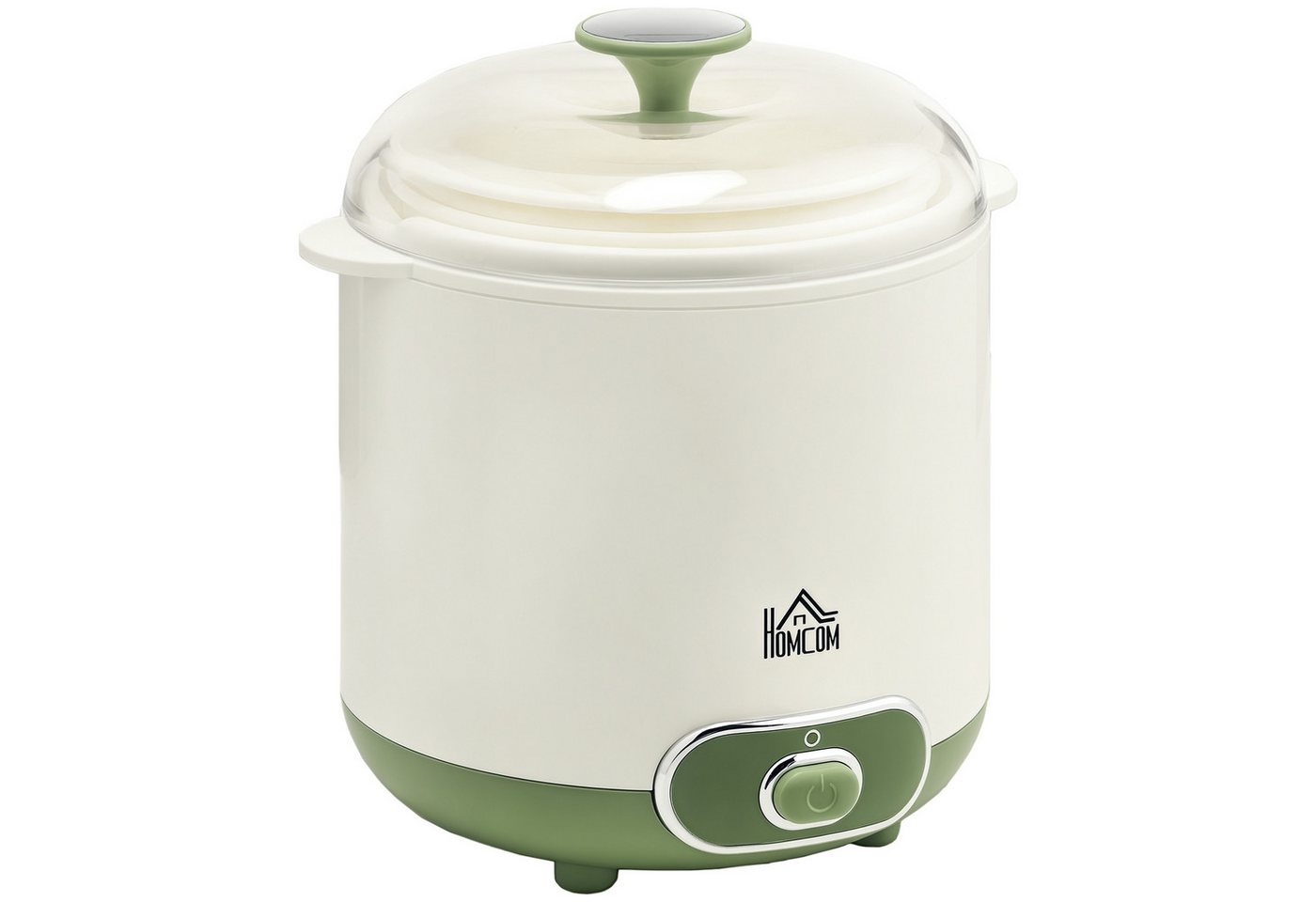 HOMCOM Joghurtbereiter Joghurtmaschine mit Sieb, Deckel, 20 W Joghurt-Maker, 2 Portionsbehälter, je 1500 ml, für griechischen Joghurt, für 3–5 Personen, 19,5x17 – Bild 2 von 5