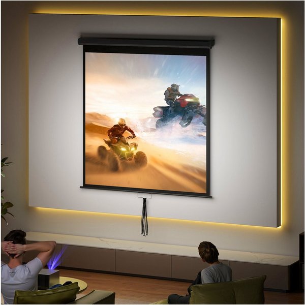 HOMCOM Leinwand Beamer, für Heimkino Büro-Präsentationen