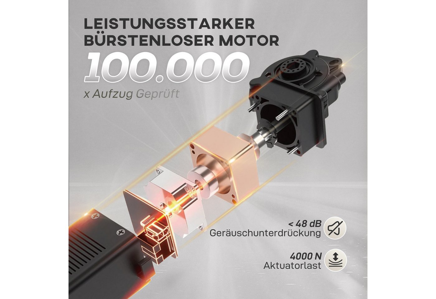 HOMCOM Massagesessel Relaxsessel, Heizung, TV-Sessel, Kratzfeste Samtoptik, Grau (Fernsehsessel mit Liegefunktion, 1-St., TV Sessel), Leise, stufenlos elektrisc – Bild 4 von 5