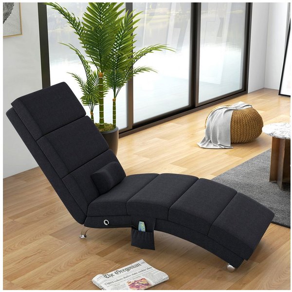 HOMCOM Massagesessel Relaxsessel TV Sessel mit Liegefunktion Massage Wärmefunktion (Relaxsessel, 1-St., Elektrisch Fernsehsessel), TV Sessel mit Lendenkissen Se