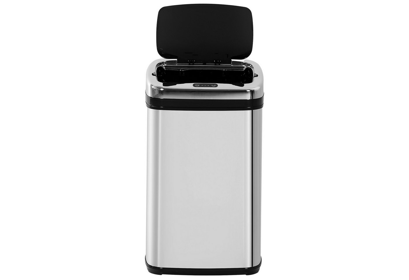 HOMCOM Mülleimer Sensor Mülleimer 30L Edelstahl, Automatischer Mülleimer, Schwarz+Silber 33 x 25 x 58 cm – Bild 2 von 5