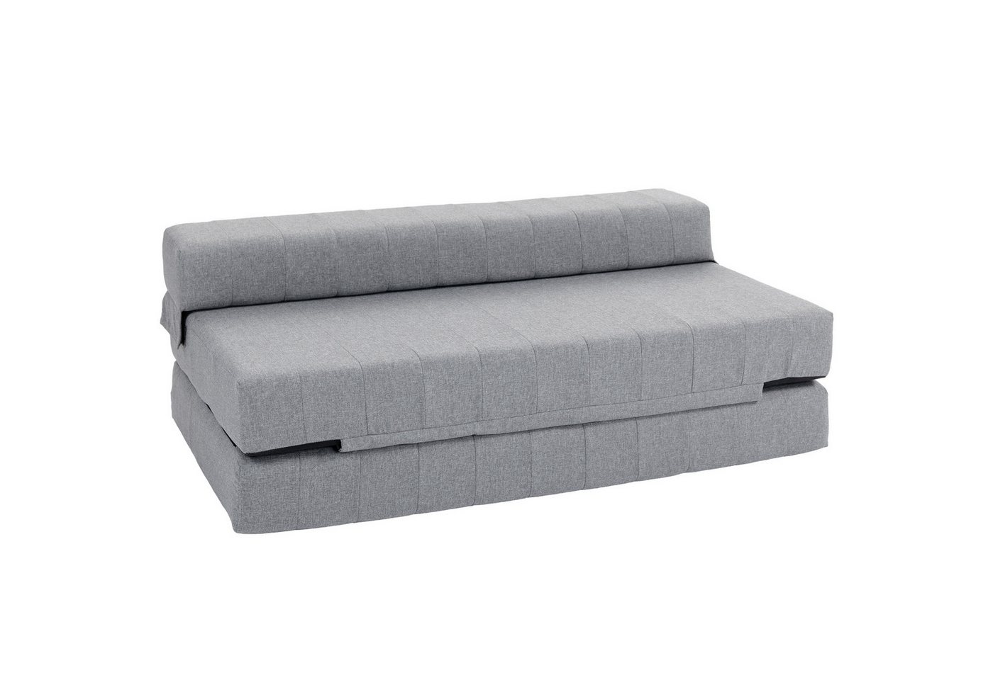 HOMCOM Relaxsessel 2-in-1 Schlafsofa Leinenoptik, 2-Personen, bis 250 kg belastbar (Sofabett, 1-St., Bodensofa), für Wohnzimmer, Schlafzimmer, Grau – Bild 2 von 5