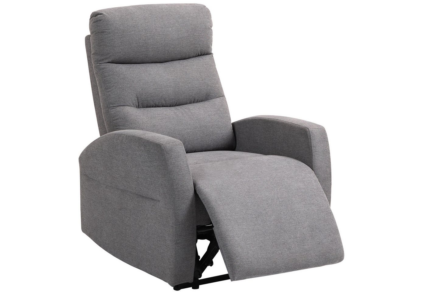 HOMCOM Relaxsessel Fernsehsessel, TV-Sessel mit Fußteil, Leinenoptik, bis 150 kg (moderner Polstersessel, 1-St., Verstellbarer Relaxsessel mit Fußstütze), für W – Bild 2 von 5