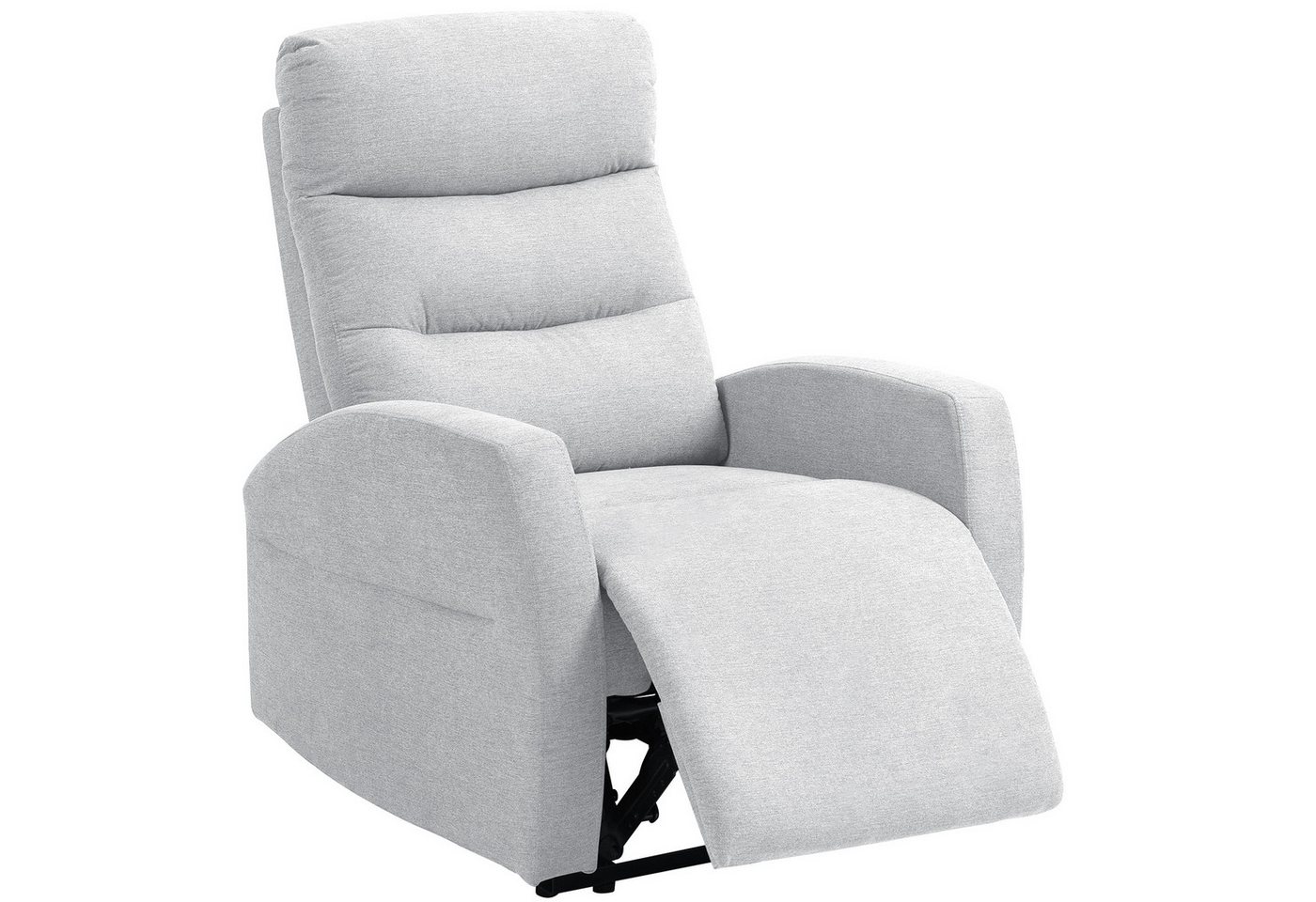 HOMCOM Relaxsessel Fernsehsessel, TV-Sessel mit Fußteil, Leinenoptik, bis 150 kg (moderner Polstersessel, 1-St., Verstellbarer Relaxsessel mit Fußstütze), für W – Bild 2 von 5