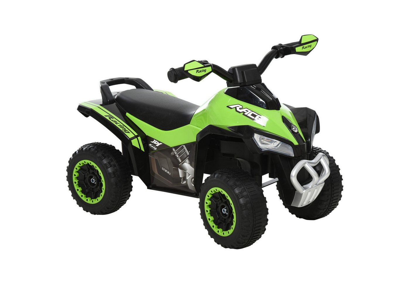 HOMCOM Rutscher Kinder Rutschauto Tretauto, (Rutschen Kinderauto, 1-tlg., Kinderfahrzeug), Grün 67,5 x 38 x 44 cm – Bild 2 von 5