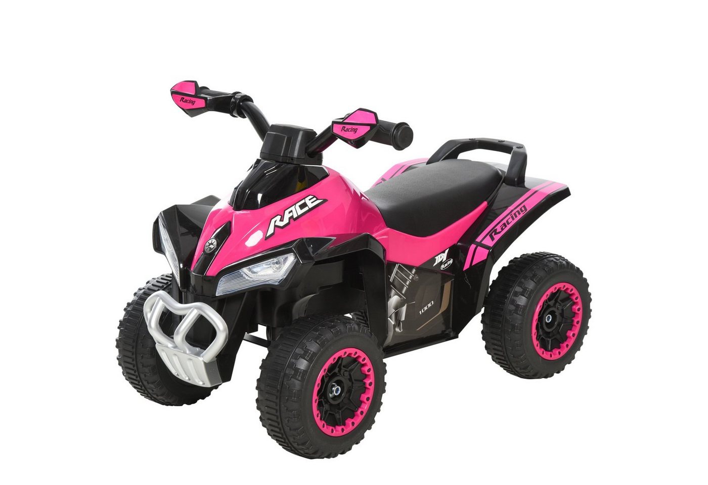 HOMCOM Rutscher Kinder Rutschauto Tretauto, (Rutschen Kinderauto, 1-tlg., Kinderfahrzeug), Rosa 67,5 x 38 x 44 cm – Bild 2 von 5