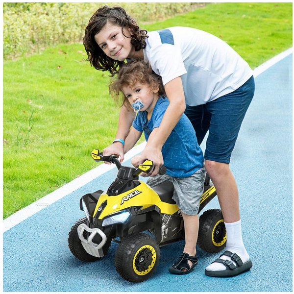 HOMCOM Rutscher Kinder Rutschauto Tretauto, (Rutschen Kinderauto, 1-tlg., Kinderfahrzeug), Gelb 67,5 x 38 x 44 cm