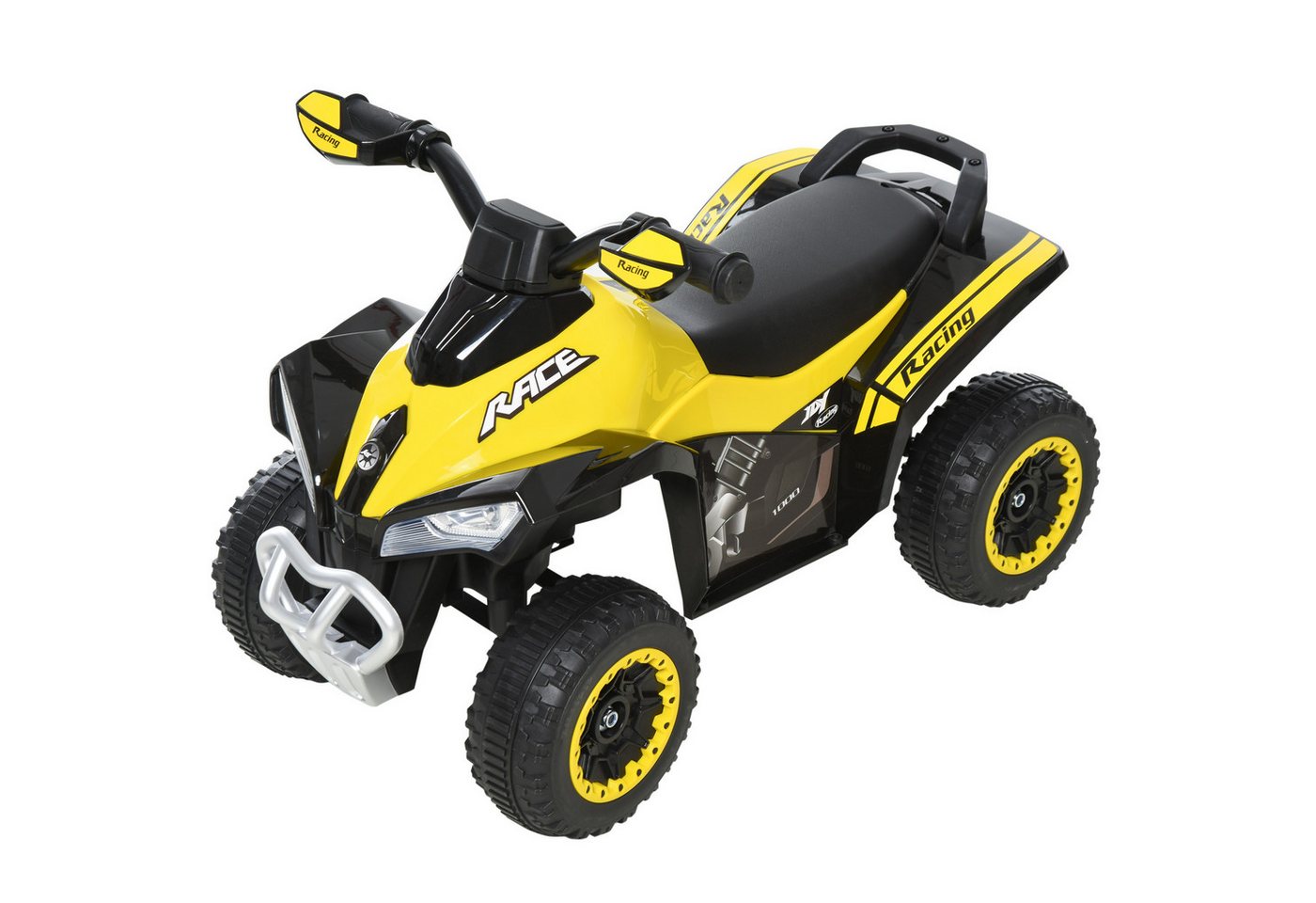 HOMCOM Rutscher Kinder Rutschauto Tretauto, (Rutschen Kinderauto, 1-tlg., Kinderfahrzeug), Gelb 67,5 x 38 x 44 cm – Bild 2 von 5