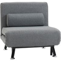 HOMCOM Schlafsessel (Breite 75 cm, Dunkelgrau)