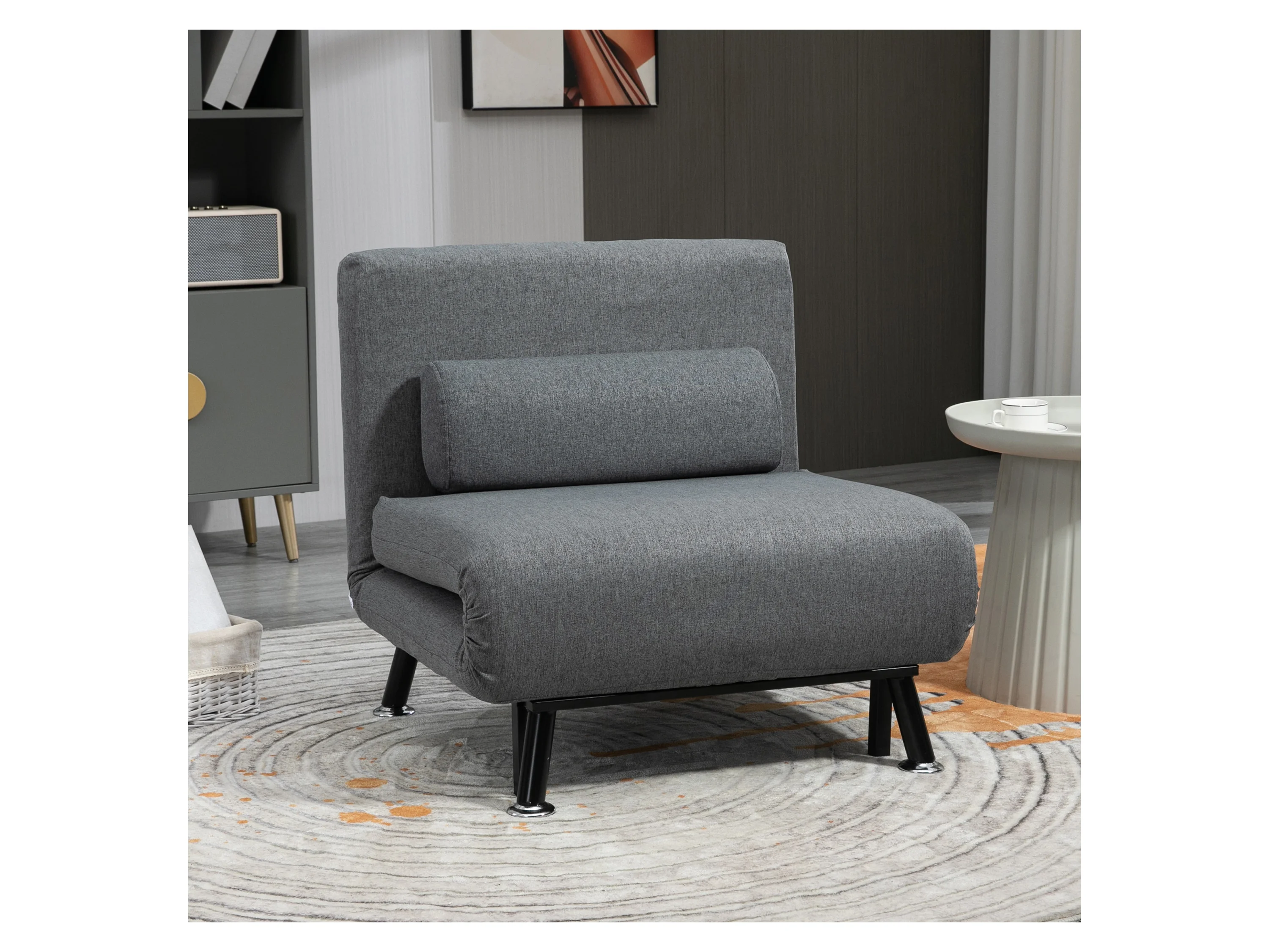 HOMCOM Schlafsessel (Breite 75 cm, Dunkelgrau) – Bild 2 von 4