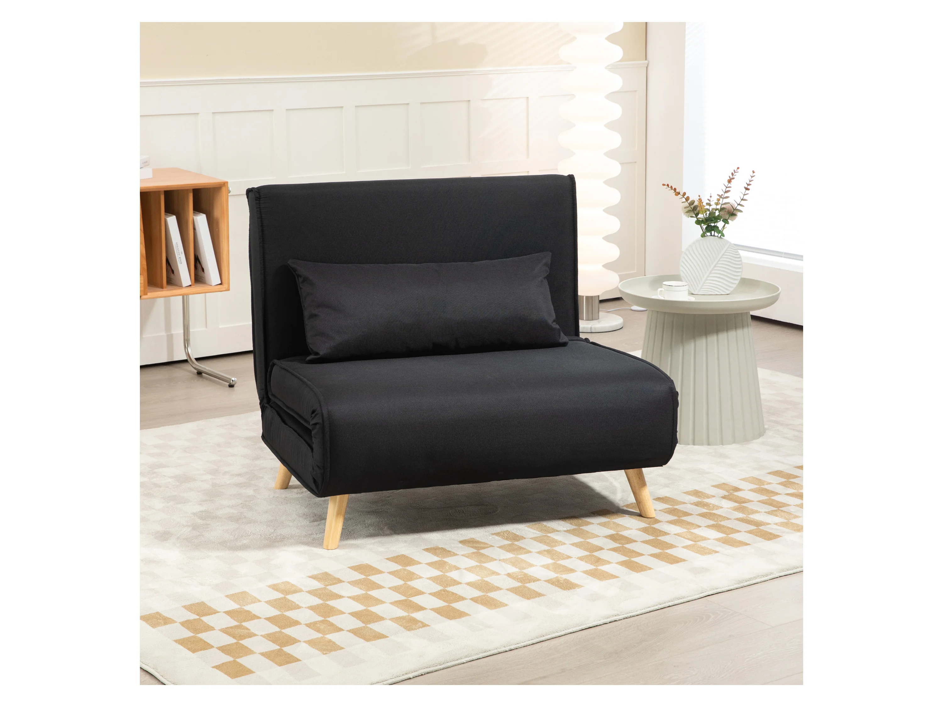 HOMCOM Schlafsessel (Breite 94 cm, Anthrazit) – Bild 2 von 3
