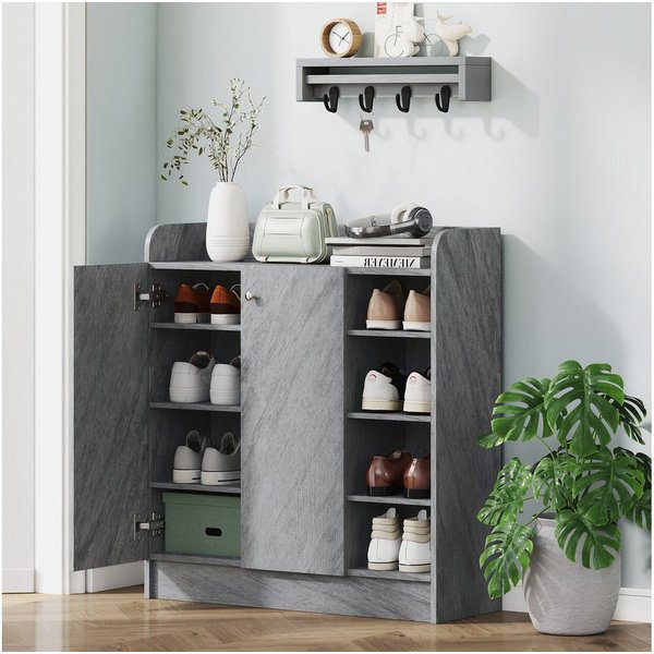 HOMCOM Schuhschrank (Set, 1-St., 1er Set) Platz für bis zu 12 Paar Schuhe