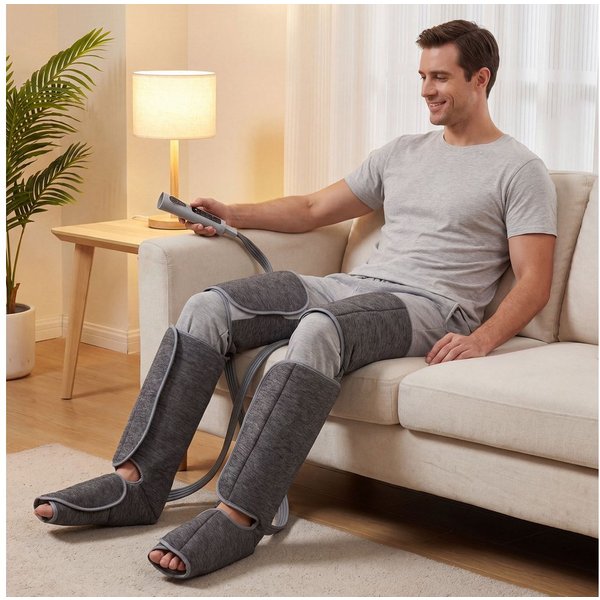 HOMCOM Shiatsu-Massagegerät Beinmassagegerät mit Kompression, Beinmassagegerät 1-tlg., Beinmassager, für Männer und Frauen