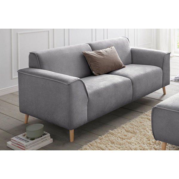 Home affaire 2,5-Sitzer Janek Scandic Design, elegant und zeitlos, mit Federkern und Keder in scandinavischem Design