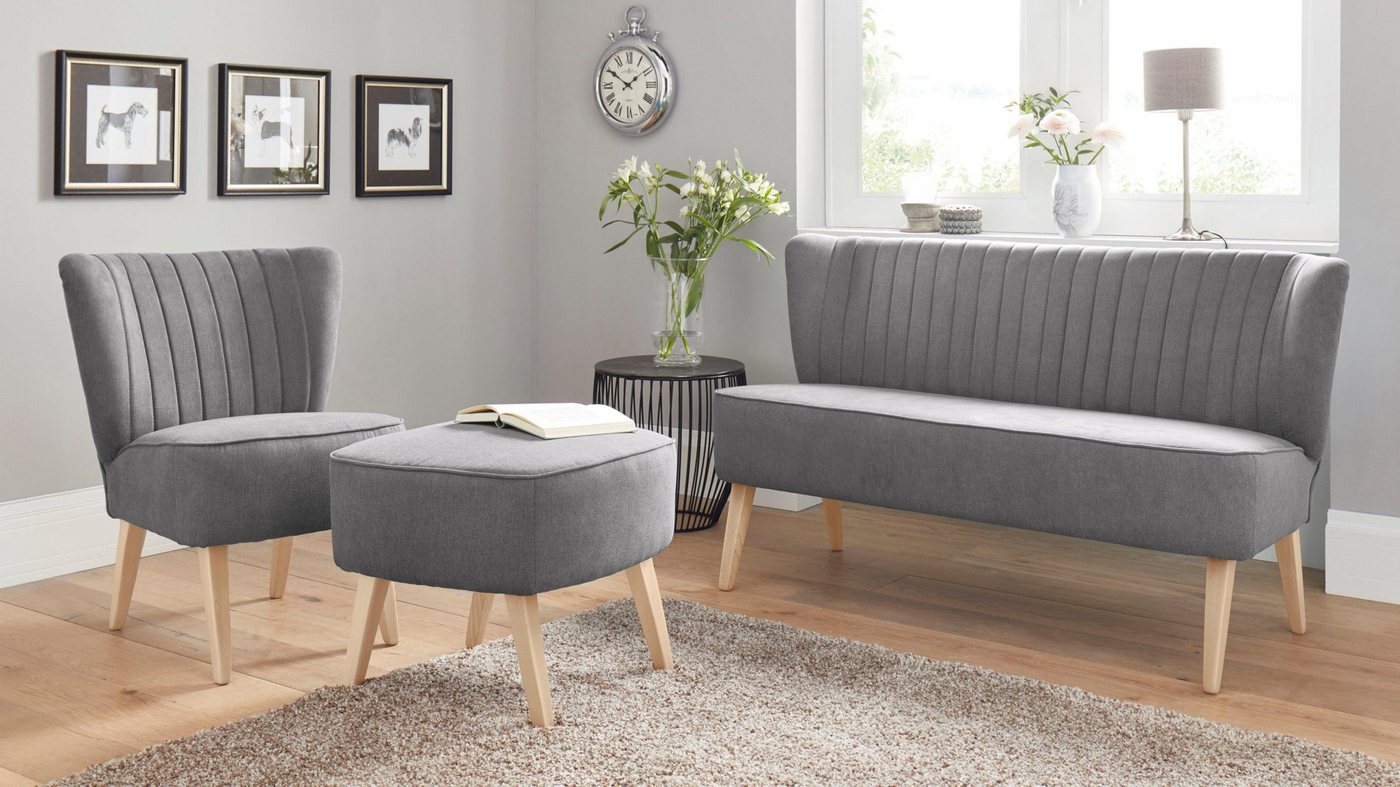 Home affaire 2-Sitzer Campi Küchensofa, Breite 140cm, Komfortsitzhöhe 46cm, bequemes Küchensofa, frei im Raum stellbar – Bild 3 von 5