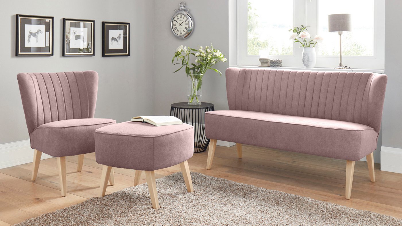 Home affaire 2-Sitzer Campi Küchensofa, Breite 140cm, Komfortsitzhöhe 46cm, bequemes Küchensofa, frei im Raum stellbar – Bild 3 von 3