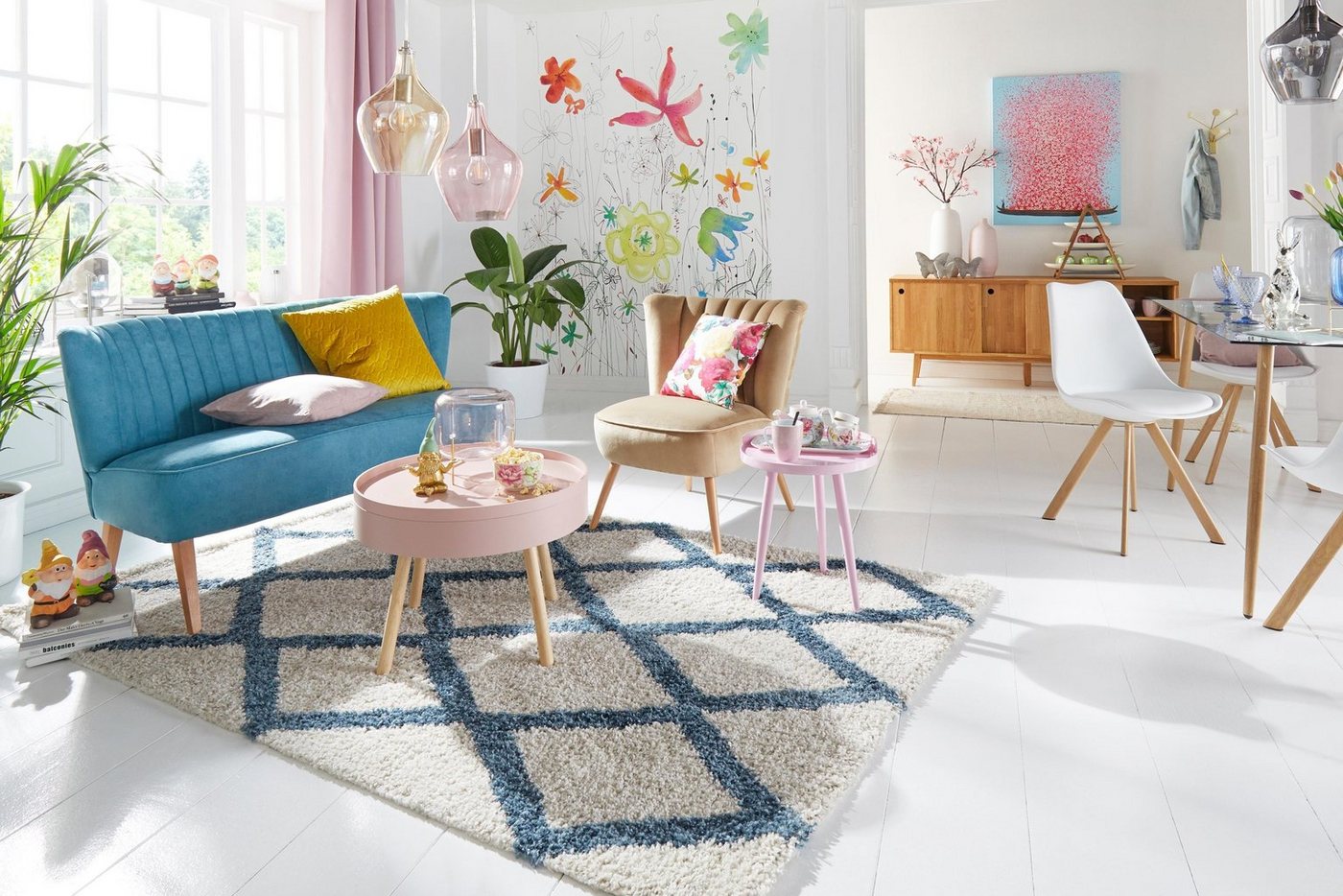 Home affaire 2-Sitzer Campi Küchensofa, Breite 140cm, Komfortsitzhöhe 46cm, bequemes Küchensofa, frei im Raum stellbar – Bild 5 von 5