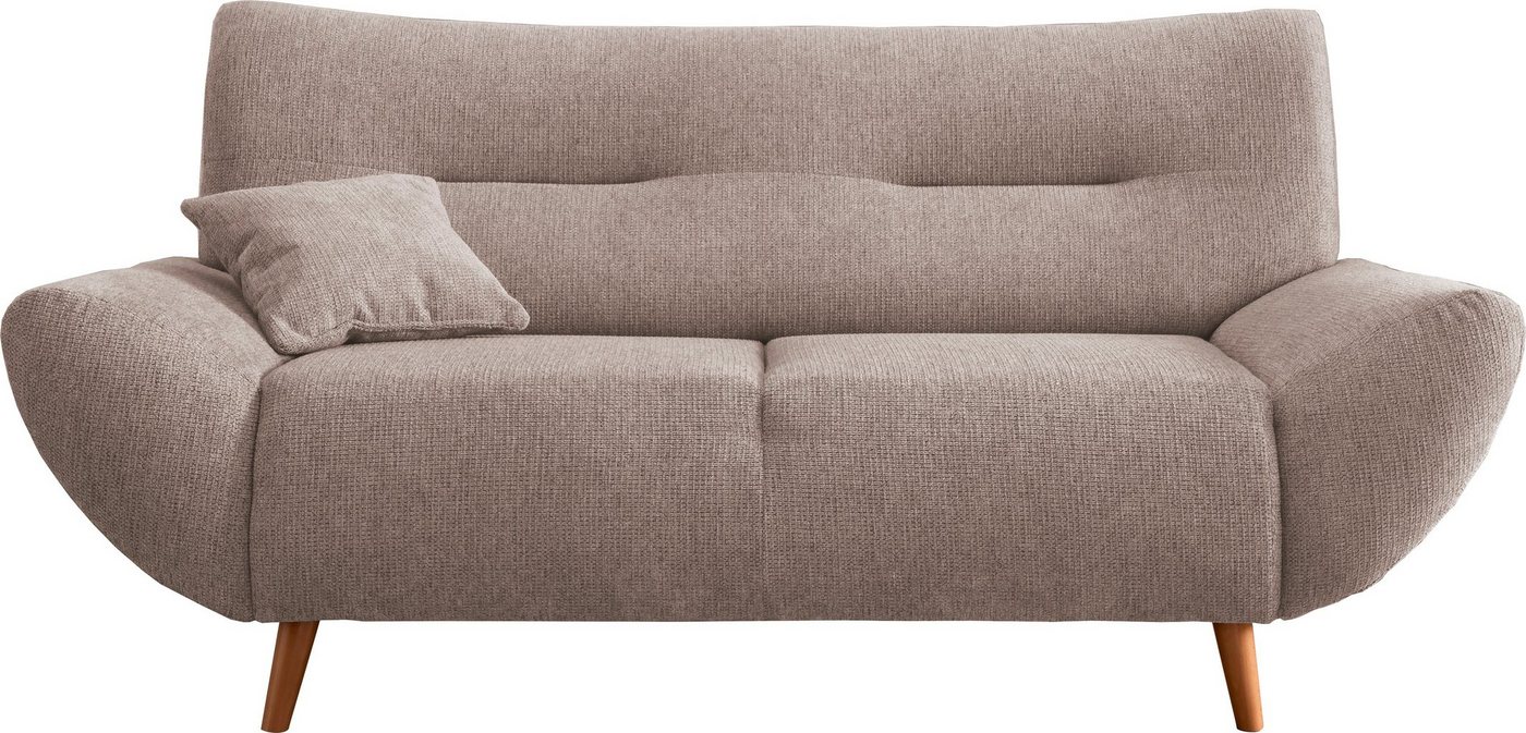 Home affaire 2-Sitzer Drago, komfortable Wellenunterfederung, Breite 173cm, bodenfrei, frei im Raum stellbar, inkl. 1 Zierkissen – Bild 2 von 5