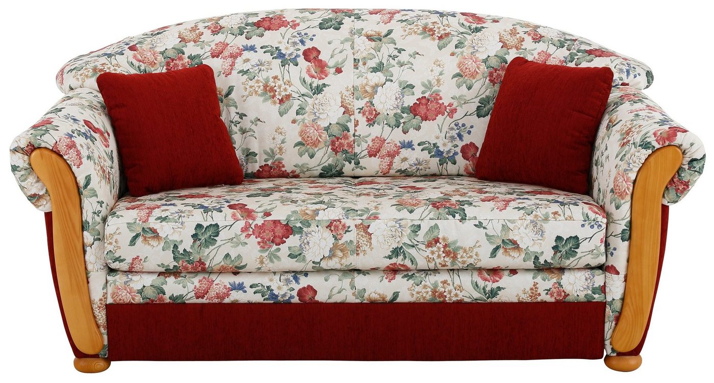 Home affaire 2-Sitzer Milano, Schlafsofa im Landhaus-Stil, bequem, Liegefläche 188/124cm, mit Bettfunktion – Bild 2 von 5