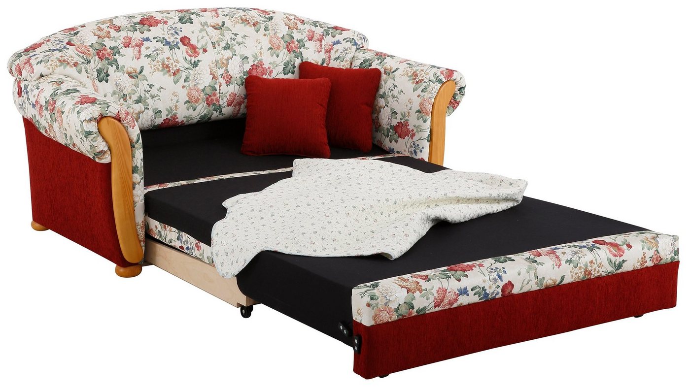 Home affaire 2-Sitzer Milano, Schlafsofa im Landhaus-Stil, bequem, Liegefläche 188/124cm, mit Bettfunktion – Bild 4 von 5