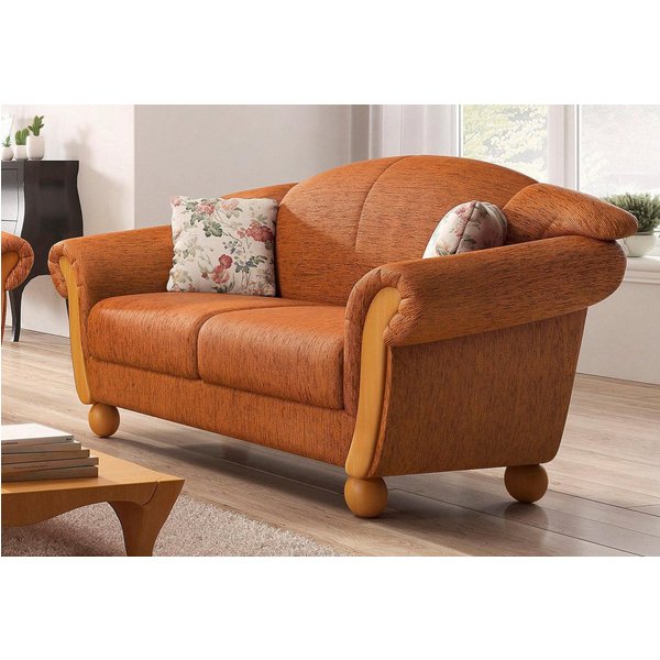 Home affaire 2-Sitzer Milano, bequem durch Federkern, kompakte Stellmaße: Breite 159cm