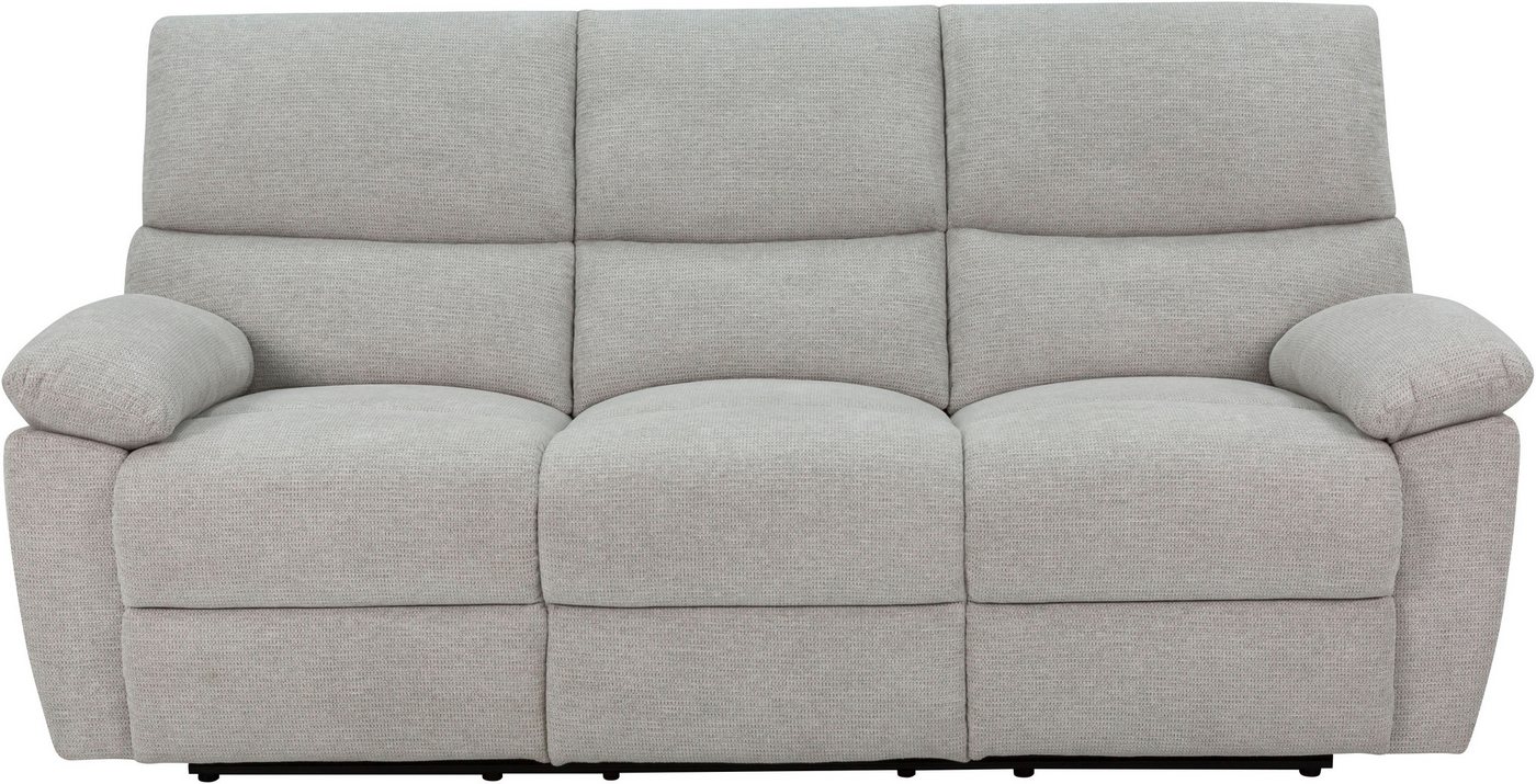 Home affaire 3-Sitzer LANNOY, manuelle o. elelektrische Relaxfunktion in 2 Sitzen, USB A/C, Liegefunktion (105°-150), Reclinersofa, Webstoff, Federkern – Bild 2 von 5