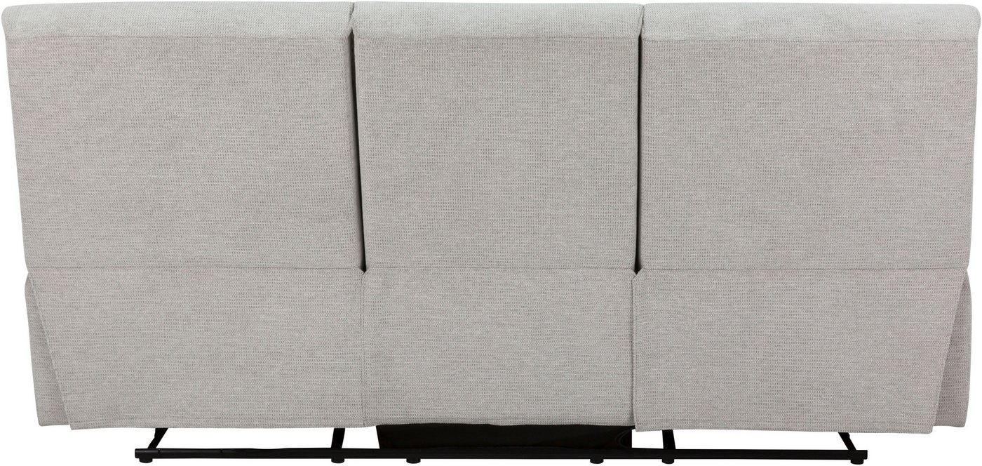 Home affaire 3-Sitzer LANNOY, manuelle o. elelektrische Relaxfunktion in 2 Sitzen, USB A/C, Liegefunktion (105°-150), Reclinersofa, Webstoff, Federkern – Bild 5 von 5