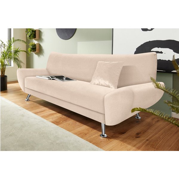 Home affaire 3-Sitzer Saltare elegant & komfortabel, toller Designfuß, bequem, Breite 205cm