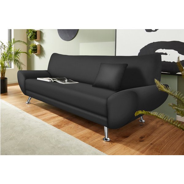 Home affaire 3-Sitzer Saltare elegant & komfortabel, toller Designfuß, bequem, Breite 205cm