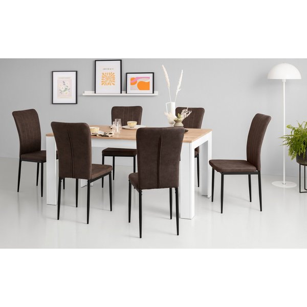 Home affaire 4-Fußstuhl Bergamo (Set, 4 St), erhältlich in Samt, Vintage-Mikrofaser und Webstoff in vielen Farben
