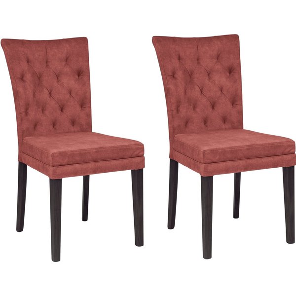 Home affaire 4-Fußstuhl Colorado (Set, 2 St), Beine aus Buche, wengefarben lackiert, Im 2er, 4er oder 6er-Set