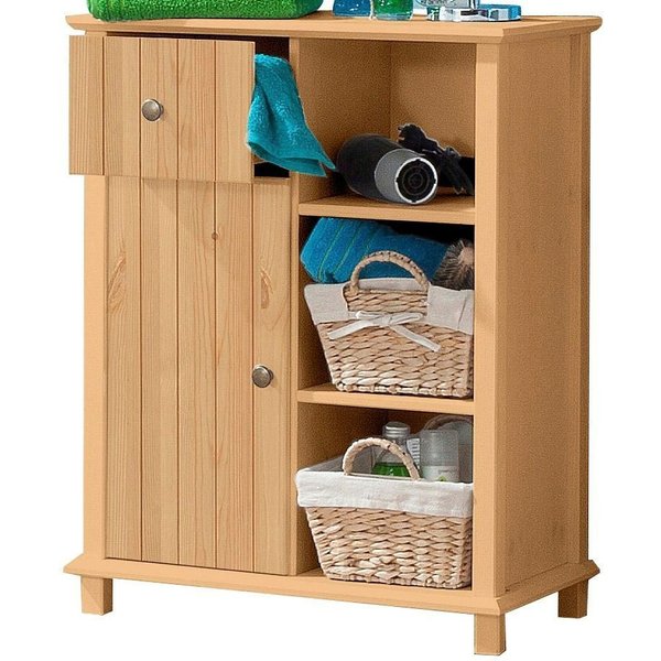 Home affaire Badkommode Vili, Badezimmerschrank, Unterschrank, Breite 60 cm, aus Massivholz