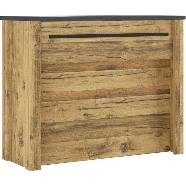 Home affaire Barschrank York, moderne Küchentheke im Industrialdesign mit Handtuchstange aus Metall, ausreichend Stauraum, 130 cm breit